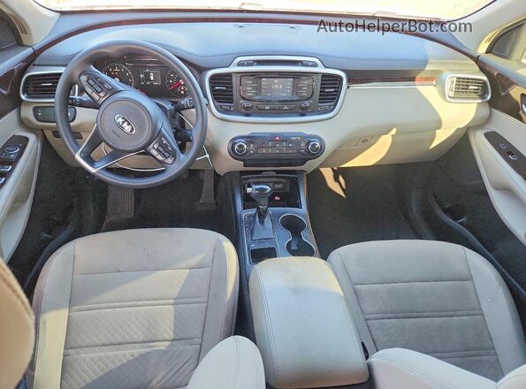 5XYPG4A35HG217575 2017 KIA SORENTO White Սարքավորումների վահանակի տեսք