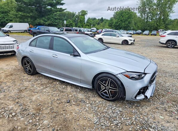 W1KAF4GBXPR107764 2023 MERCEDES-BENZ C Silver Front view