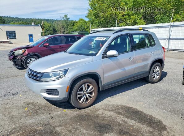 WVGBV7AX4GW555132 2016 VOLKSWAGEN TIGUAN Серебряный Задняя левая четверть