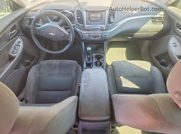 2G11X5SA1G9170637 2016 CHEVROLET IMPALA Silver ხელსაწყოთა პანელის ხედი