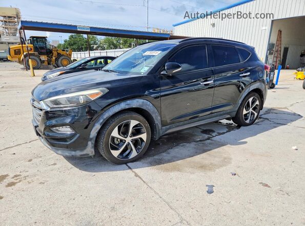 KM8J33A2XGU200296 2016 HYUNDAI TUCSON Black უკანა მარცხენა