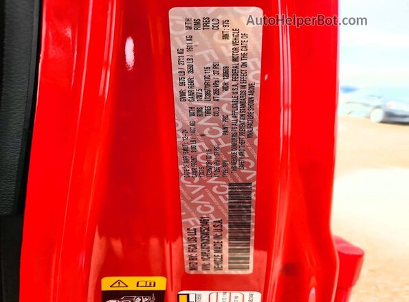 1C4PJXFNXSW521461 2025 JEEP WRANGLER Red VIN sticker view