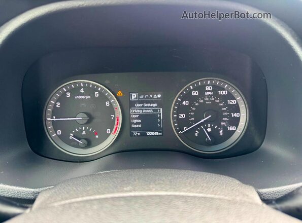 KM8J3CA28GU125050 2016 HYUNDAI TUCSON Burgundy Вид щитка приладів