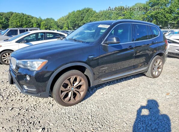 5UXWX7C37H0U43339 2017 BMW X3 Black Tył lewy