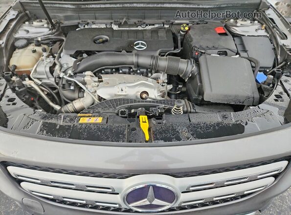 W1N4M4HB0NW234185 2022 MERCEDES-BENZ GLB-CLASS Gray Widok naklejki z numerem VIN