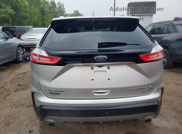 2FMPK4K94KBB53327 2019 FORD EDGE Silver Vista interior delantera