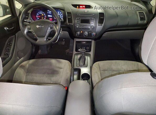 KNAFK4A64G5486305 2016 KIA FORTE Black ხელსაწყოთა პანელის ხედი