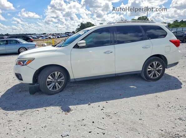 5N1DR2MN8HC654484 2017 NISSAN PATHFINDER Белый Задняя левая четверть