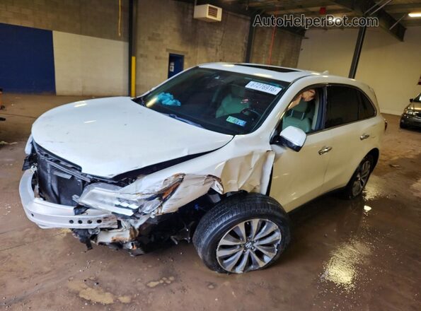 5FRYD4H4XGB009045 2016 ACURA MDX White უკანა მარცხენა