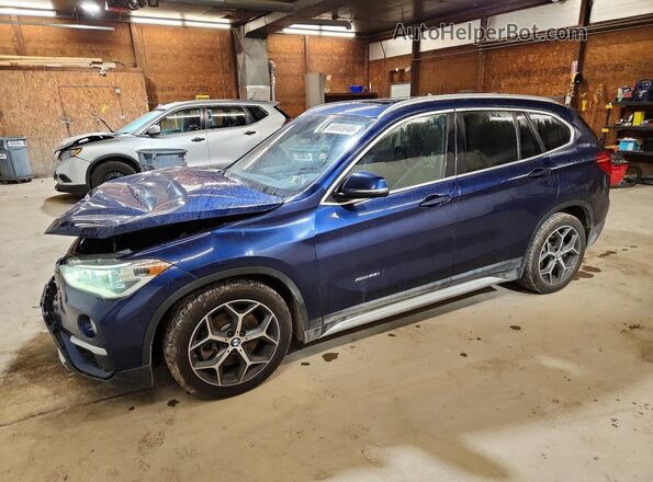 WBXHT3C32GP883105 2016 BMW X1 Blue Задня ліва чверть