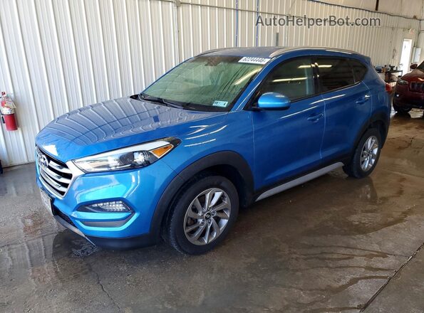 KM8J3CA48JU604903 2018 HYUNDAI TUCSON Синий Задняя левая четверть