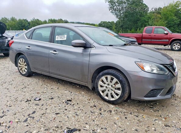 3N1AB7AP9HY306024 2017 NISSAN SENTRA Gray წინა ხედი