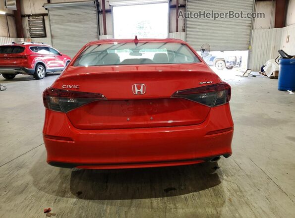 2HGFE2F54SH579424 2025 HONDA CIVIC Red Widok wnętrza z przodu
