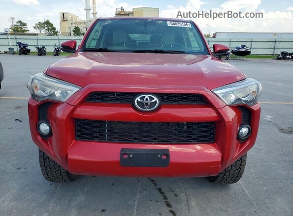 JTEBU5JR3G5311096 2016 TOYOTA 4RUNNER Red Հետևի տեսք