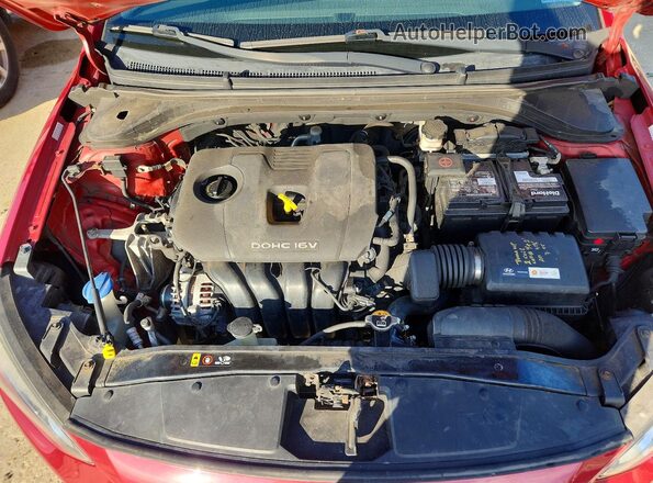 KMHD84LF1HU064453 2017 HYUNDAI ELANTRA Red Vista del compartimento del motor