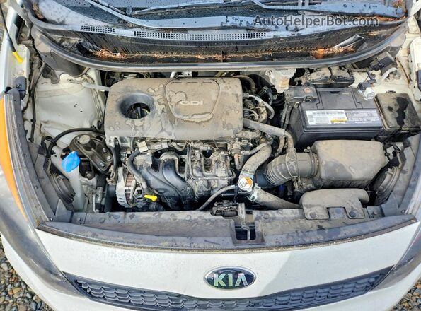KNADM5A39G6648503 2016 KIA RIO White Widok komory silnika