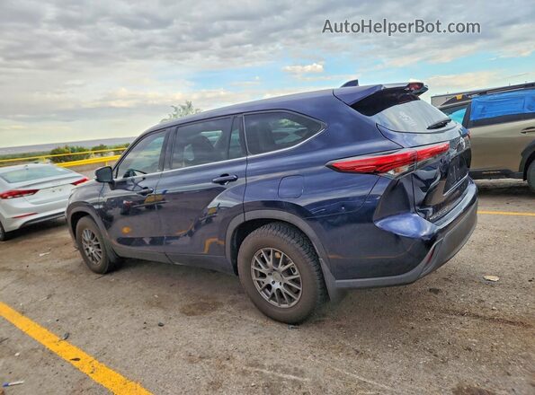 5TDCZRBH1LS037005 2020 TOYOTA HIGHLANDER Blue უკანა მარჯვენა