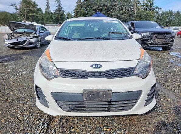 KNADM5A39G6648503 2016 KIA RIO White Widok z tyłu