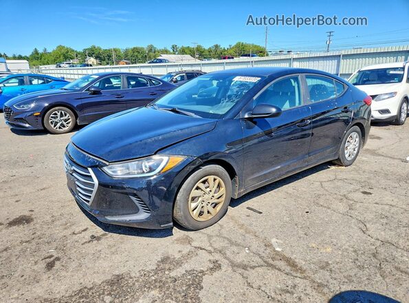 KMHD74LFXHU090486 2017 HYUNDAI ELANTRA Black Задня ліва чверть