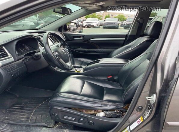 5TDJKRFH9GS284980 2016 TOYOTA HIGHLANDER Gray Rear view
