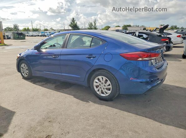 5NPD74LF9JH318160 2018 HYUNDAI ELANTRA Blue უკანა მარჯვენა