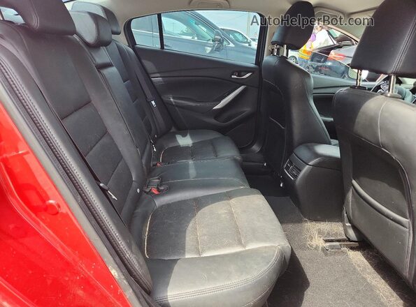 JM1GL1V50H1131631 2017 MAZDA 6 Red უკანა სალონის ხედი