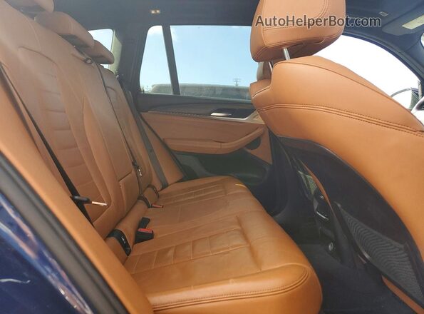 5UXTR9C51JLD72091 2018 BMW X3 Blue ძრავის განყოფილების ხედი