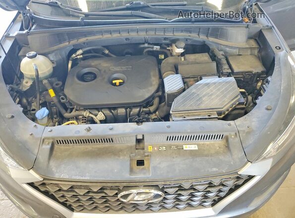 KM8J23A47KU957394 2019 HYUNDAI TUCSON Gray Vista de la etiqueta del VIN