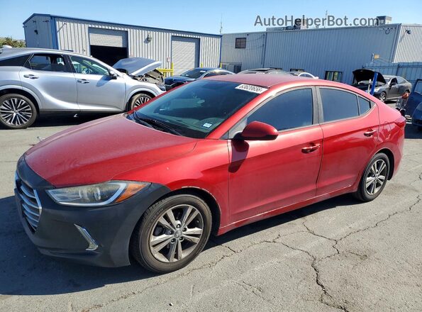 5NPD84LF2HH007631 2017 HYUNDAI ELANTRA Red Tył lewy