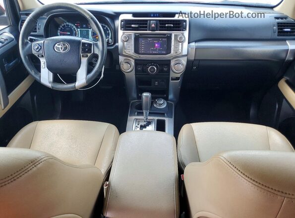 JTEBU5JR3G5311096 2016 TOYOTA 4RUNNER Red Սարքավորումների վահանակի տեսք