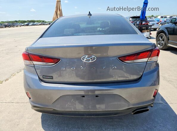 5NPE34AF4JH649232 2018 HYUNDAI SONATA Gray Widok wnętrza z przodu