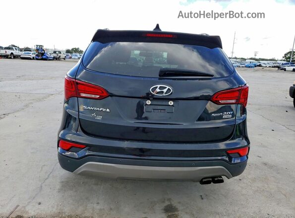 5XYZW4LA8HG459851 2017 HYUNDAI SANTA Black წინა სალონის ხედი