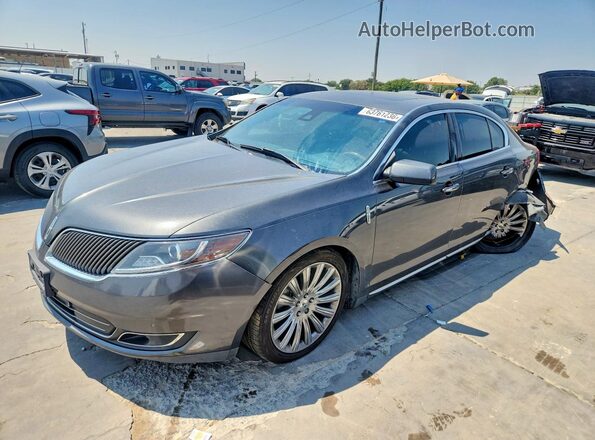 1LNHL9DK7GG603163 2016 LINCOLN MKS Gray უკანა მარცხენა