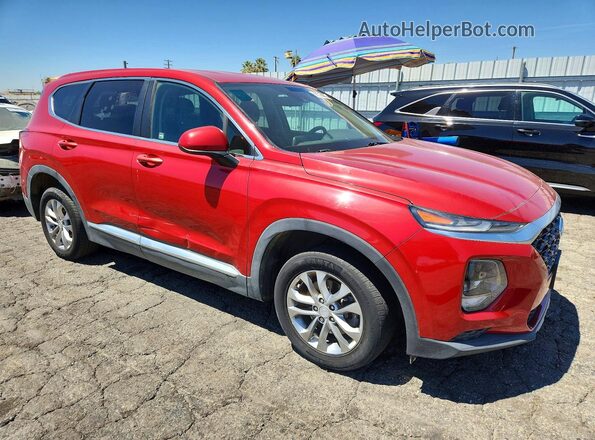 5NMS23AD1KH011873 2019 HYUNDAI SANTA Red Front view