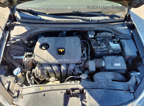 5NPD84LF0HH038716 2017 HYUNDAI ELANTRA Black Engine compartment view