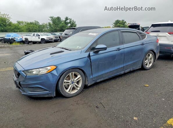 3FA6P0HD7JR255135 2018 FORD FUSION Синий Задняя левая четверть