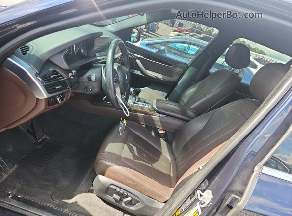 5UXKT0C31H0V97272 2017 BMW X5 Blue Dashboard view