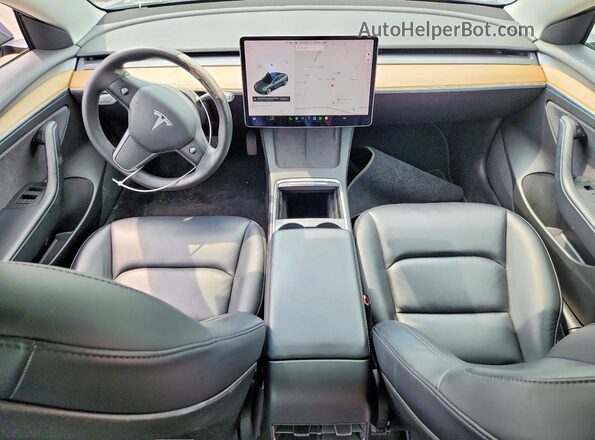 5YJ3E1EB0MF975071 2021 TESLA MODEL Серый Вид щитка приборов