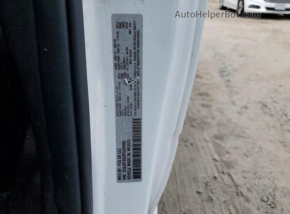 3C6JR7DG3PG594980 2023 RAM 1500 White VIN კოდის სტიკერის ხედი