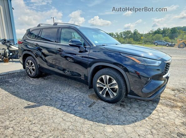 5TDGBRCHXMS514326 2021 TOYOTA HIGHLANDER Black Front view