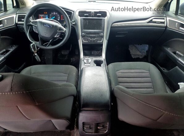 3FA6P0HD7JR255135 2018 FORD FUSION Синий Вид щитка приборов