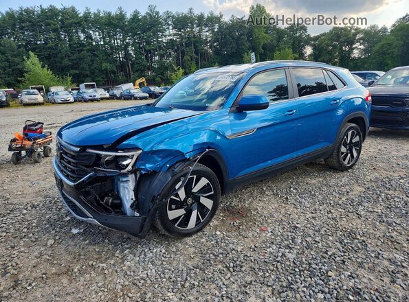 1V2HE2CA2RC234378 2024 VOLKSWAGEN ATLAS Blue Trasero izquierdo