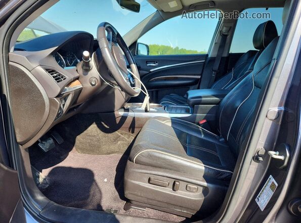 5FRYD4H8XHB041210 2017 ACURA MDX Серый Вид панели приборов