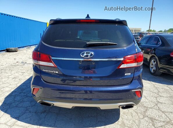 KM8SMDHF2HU179266 2017 HYUNDAI SANTA Blue Widok wnętrza z przodu