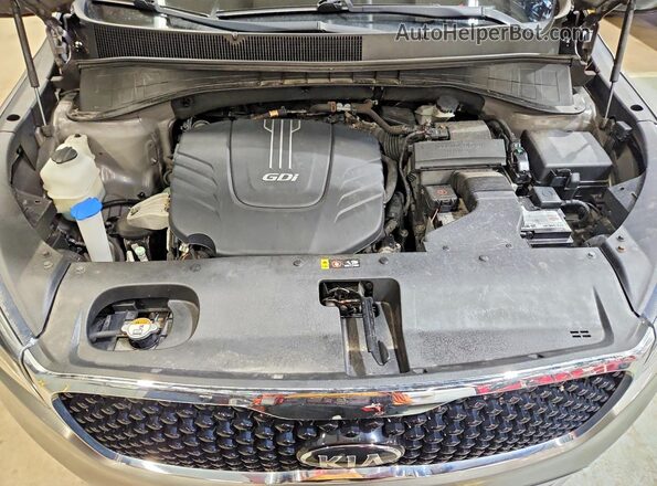 5XYPHDA51HG231388 2017 KIA SORENTO Gray VIN sticker view