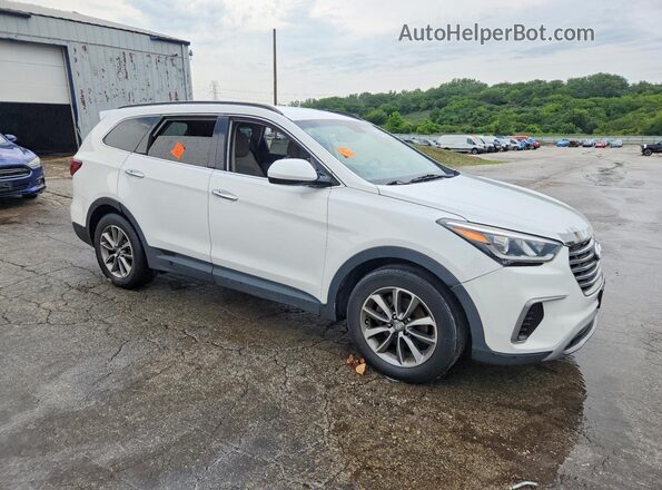 KM8SMDHF4HU171945 2017 HYUNDAI SANTA Белый Вид спереди