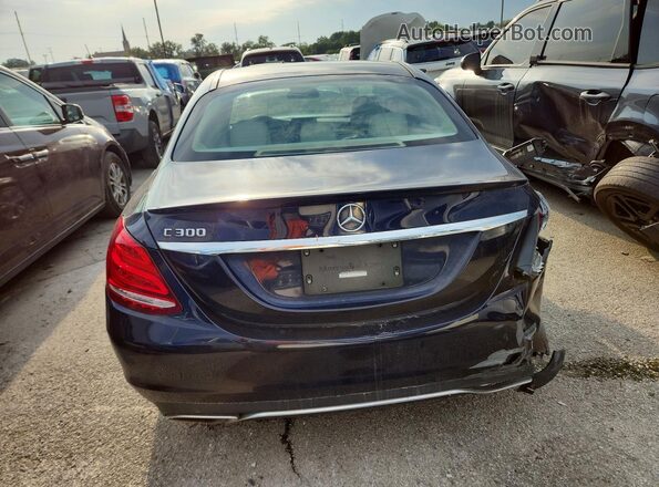 55SWF4JB9GU149887 2016 MERCEDES-BENZ C-CLASS Blue Widok wnętrza z przodu