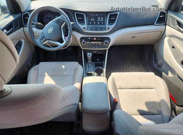 KM8J3CA43JU688516 2018 HYUNDAI TUCSON White Սարքավորումների վահանակի տեսք