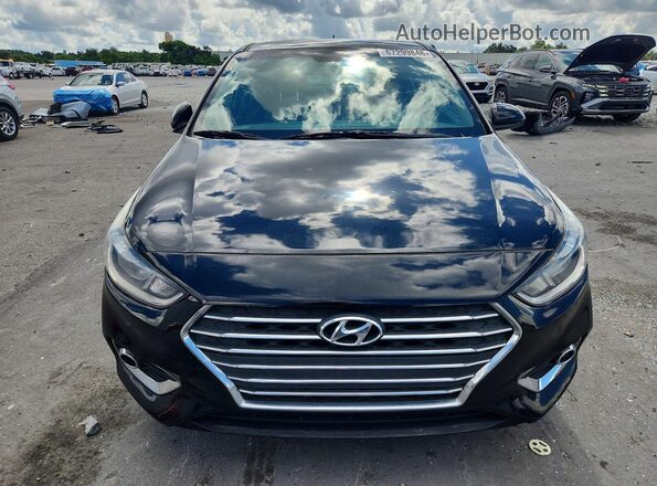 3KPC24A69NE177534 2022 HYUNDAI ACCENT Black Widok z tyłu