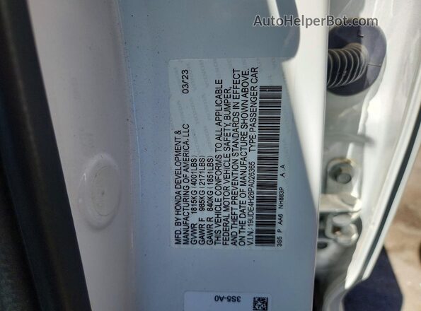 19UDE4H26PA026365 2023 ACURA INTEGRA Белый Вид подкапотного пространства